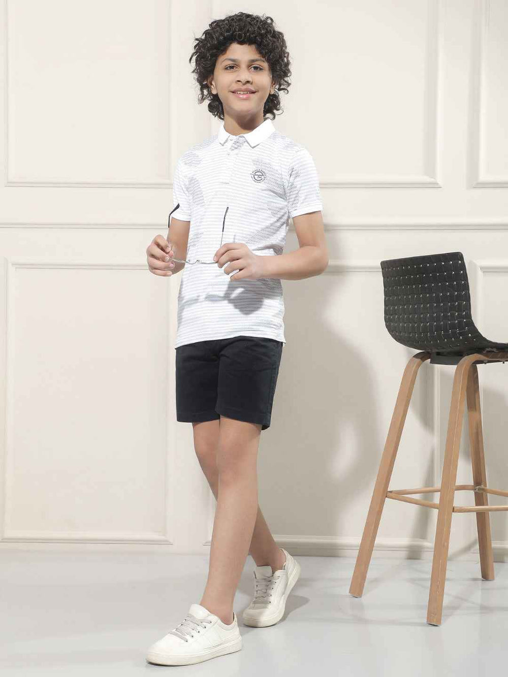 Navy Blue 100% Cotton Shorts