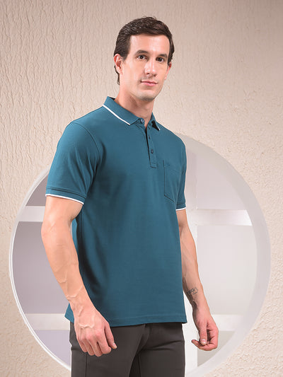 Green Polo Neck T-Shirt
