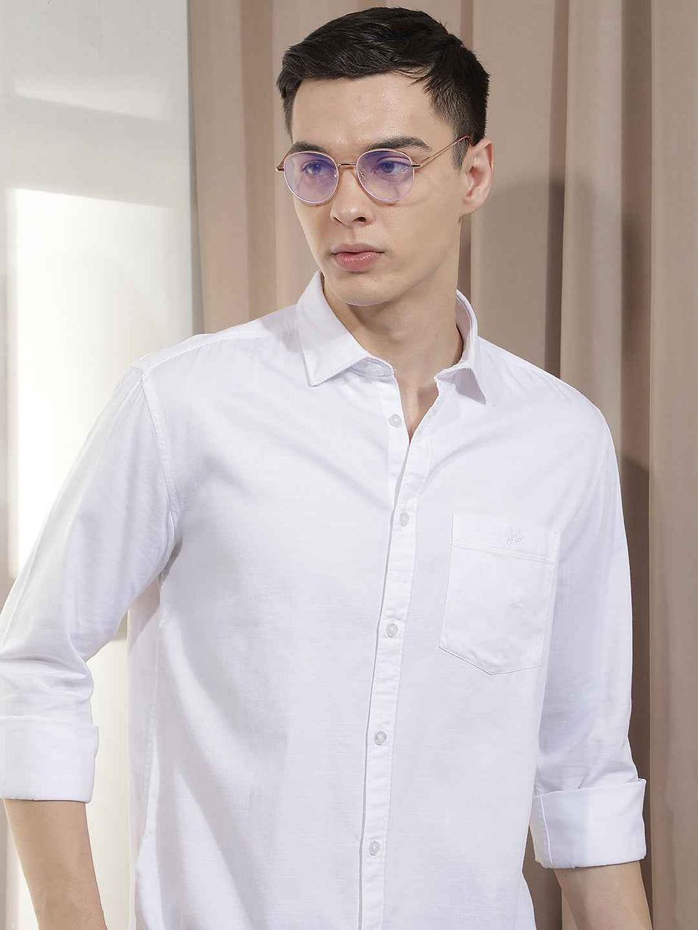 Modern White Everyday Smart Shirt