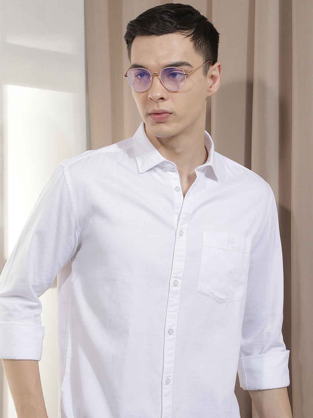 Modern White Everyday Smart Shirt
