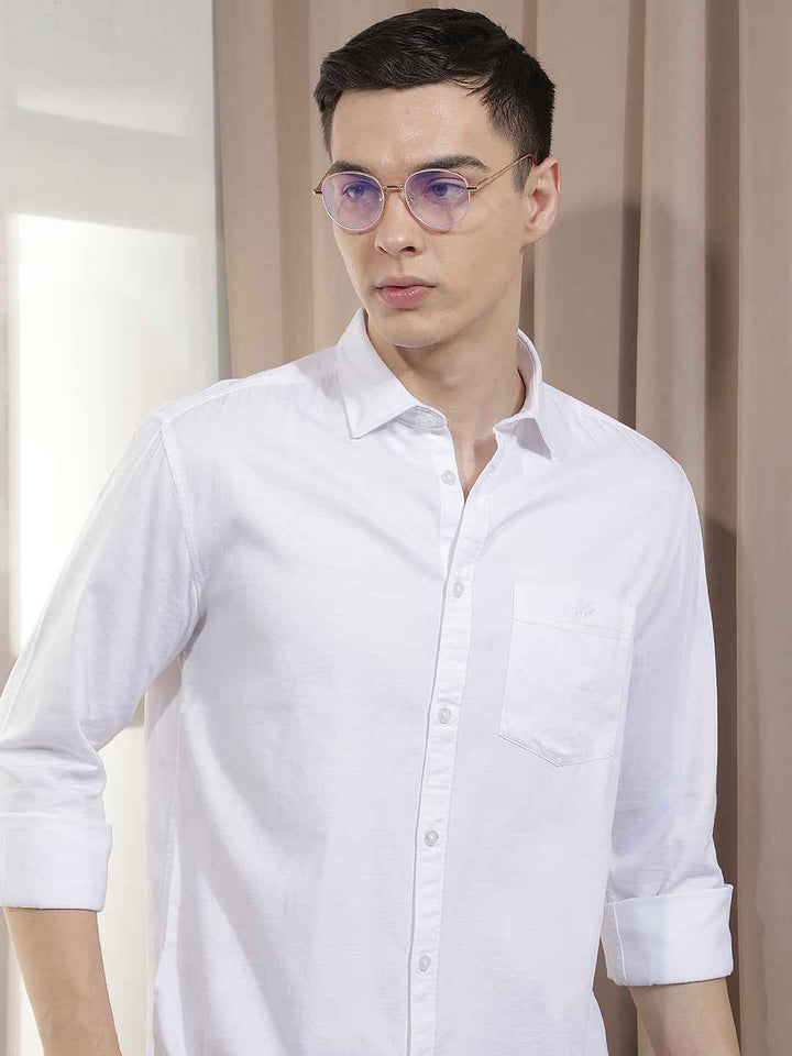 Modern White Everyday Smart Shirt