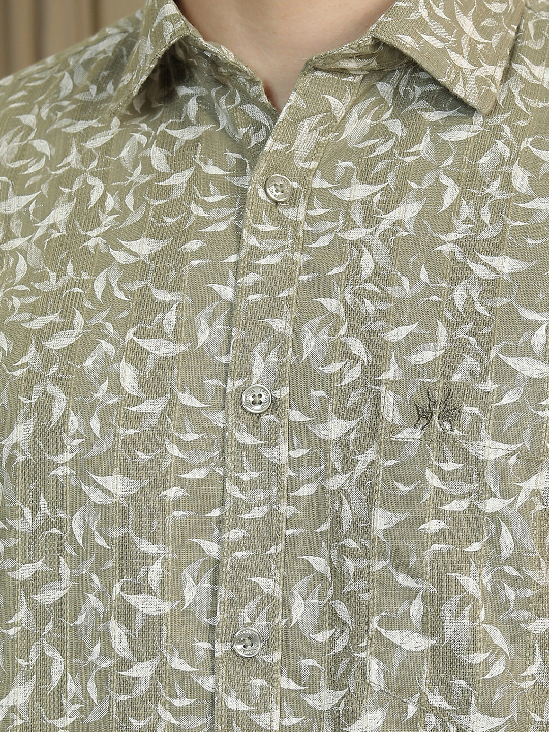 Green Floral Print Shirt