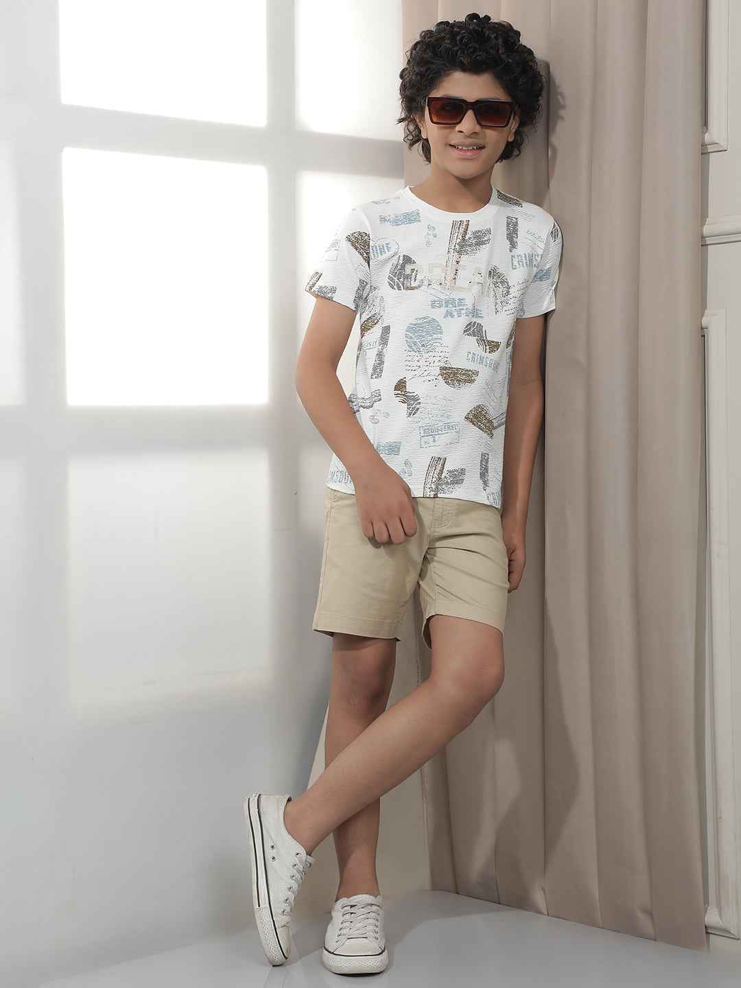 White Graphic Printed T-Shirt