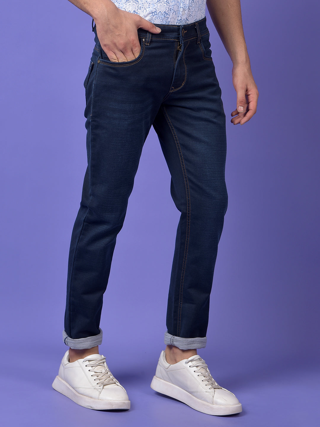 Essential Navy blue Jeans
