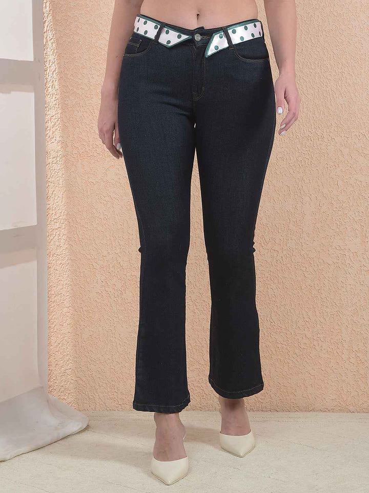 Navy Blue Bootcut Jeans