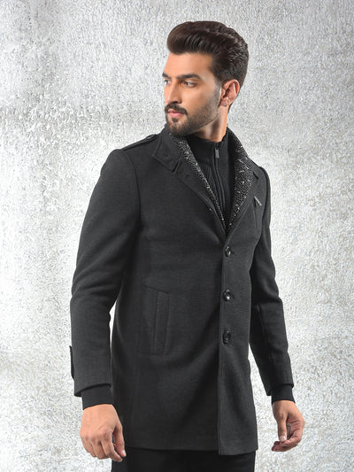 Timeless Black Classic Overcoat