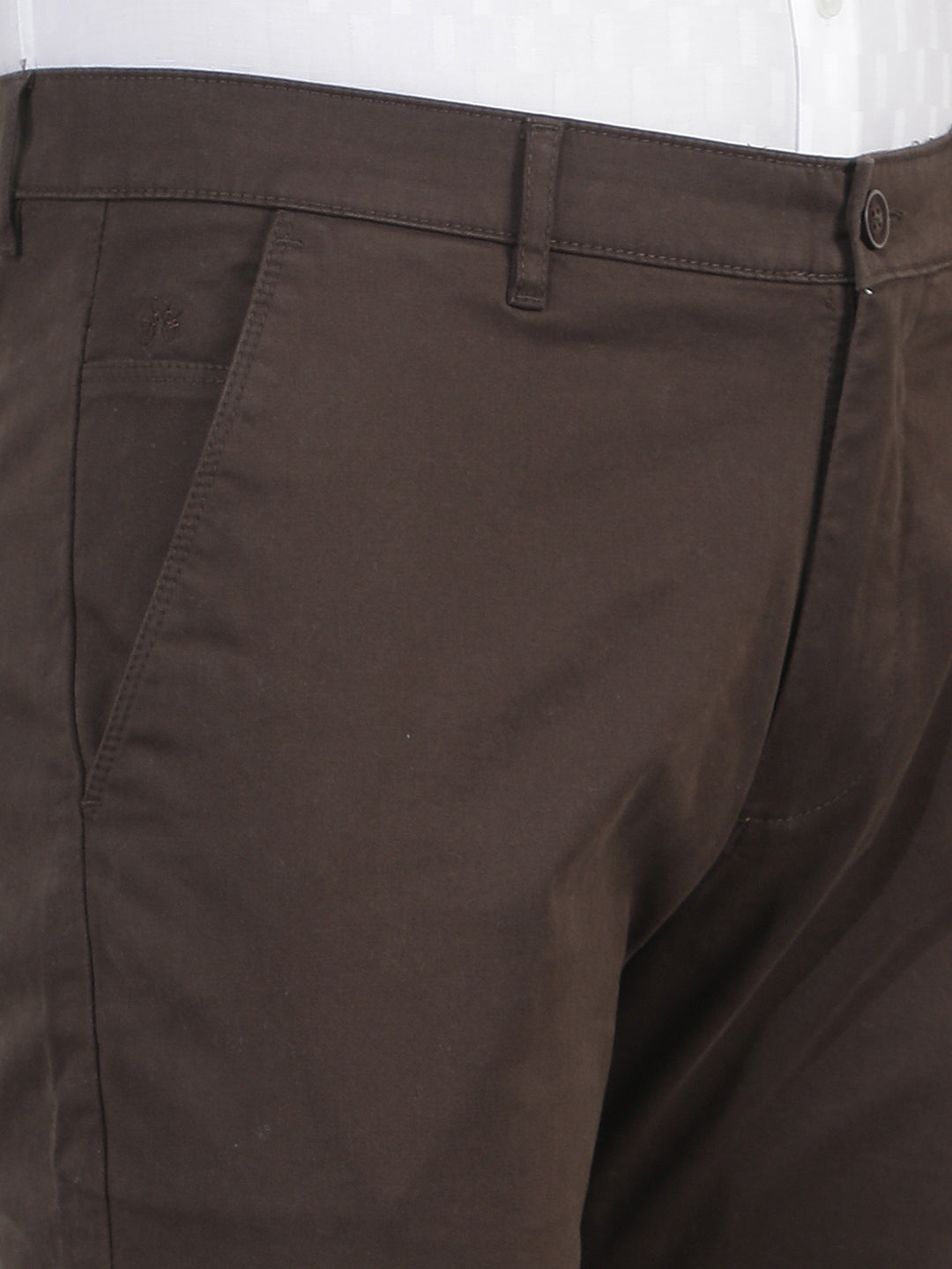 Essential Cocoa Brown Straight Trousers