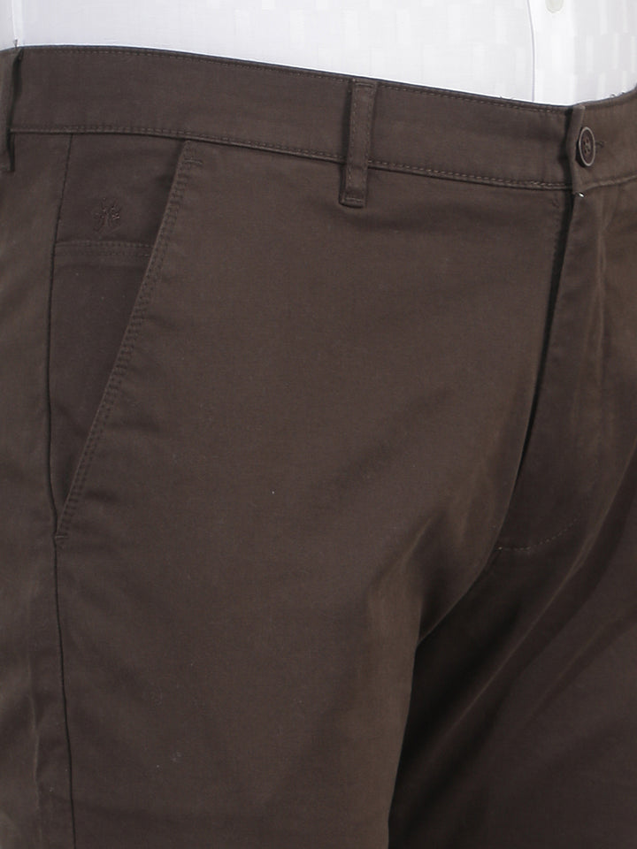 Essential Cocoa Brown Straight Trousers