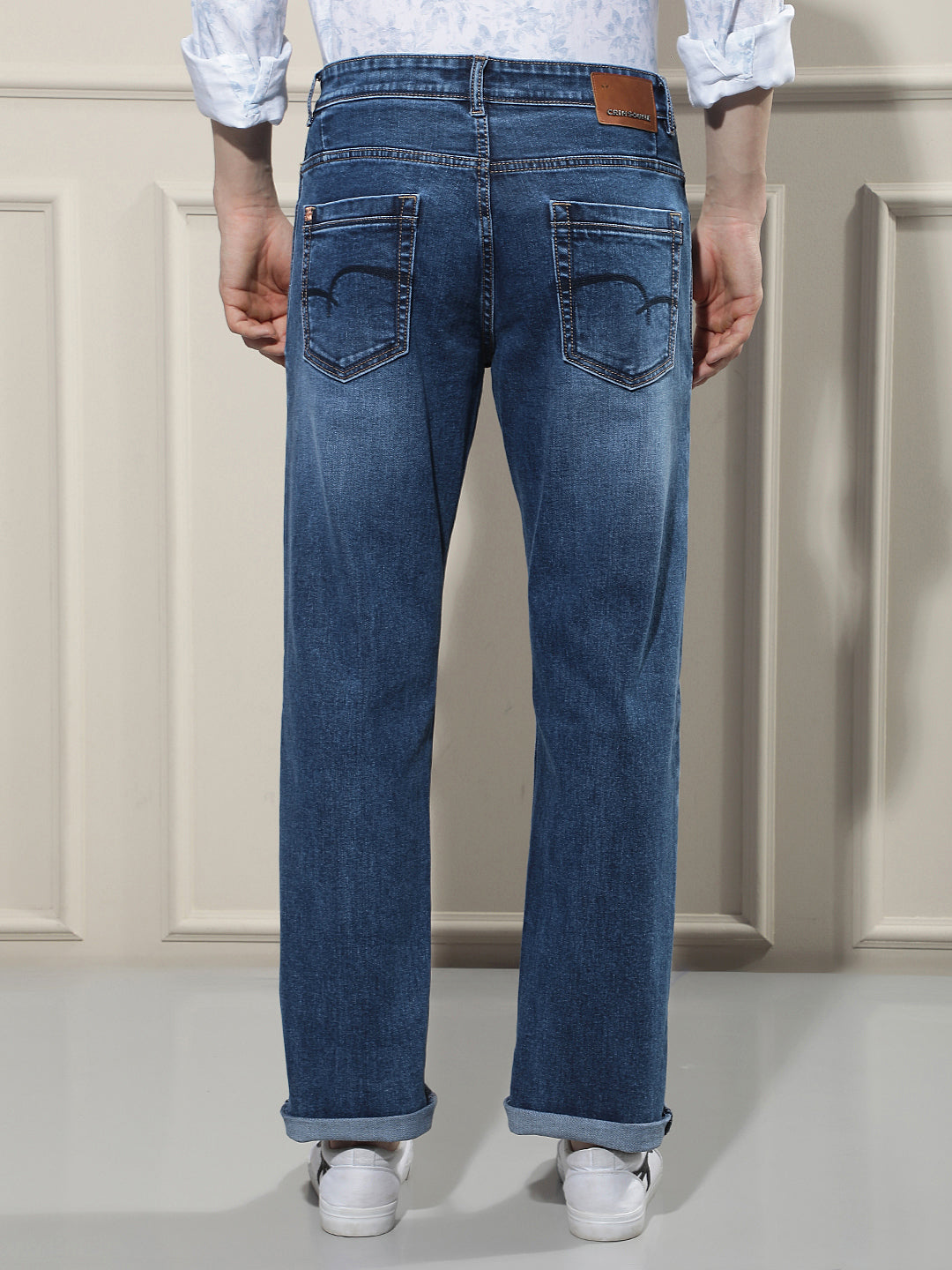 Refined Cobalt Blue Straight Jeans