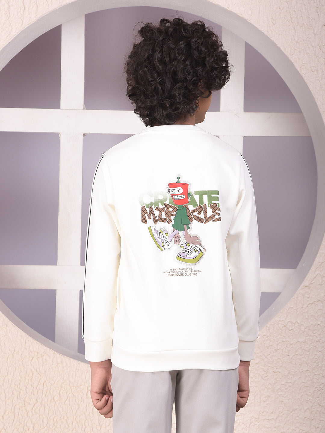 Off White Graphic Print Sweatshirt