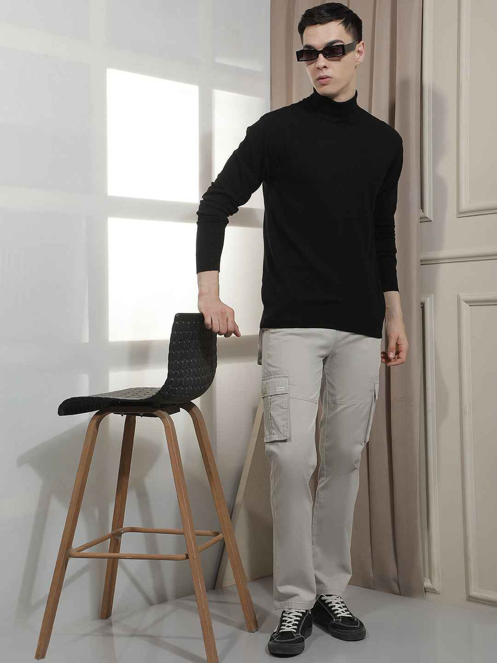 Heavy Duty Grey Cargo Trousers