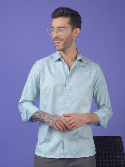 Green Floral Print Shirt