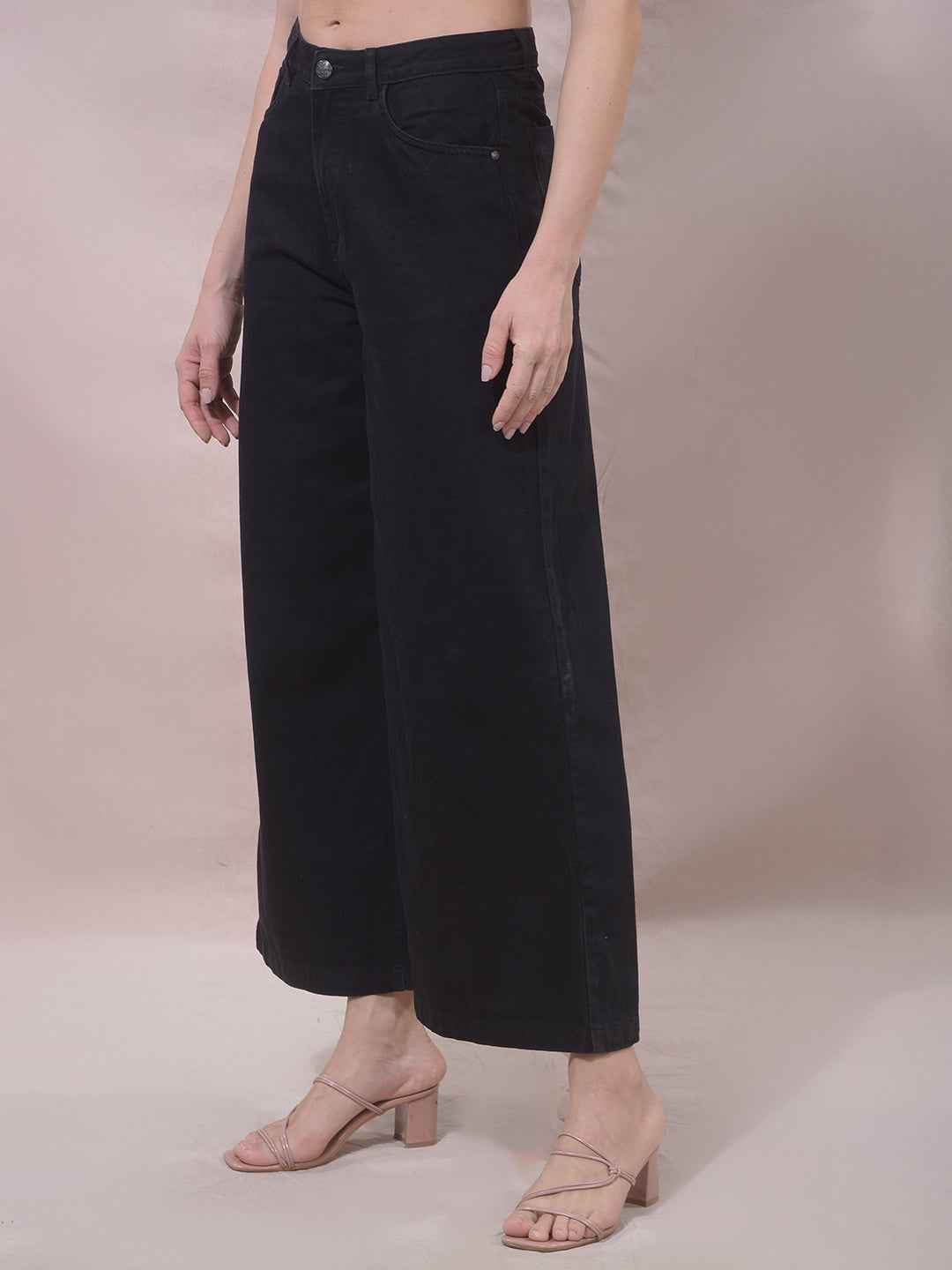 Black 100% Cotton Loose Fit Jeans