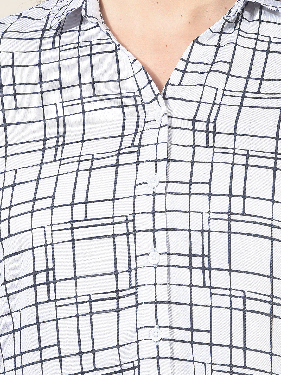 Relaxed Snow White Printed Shirt
