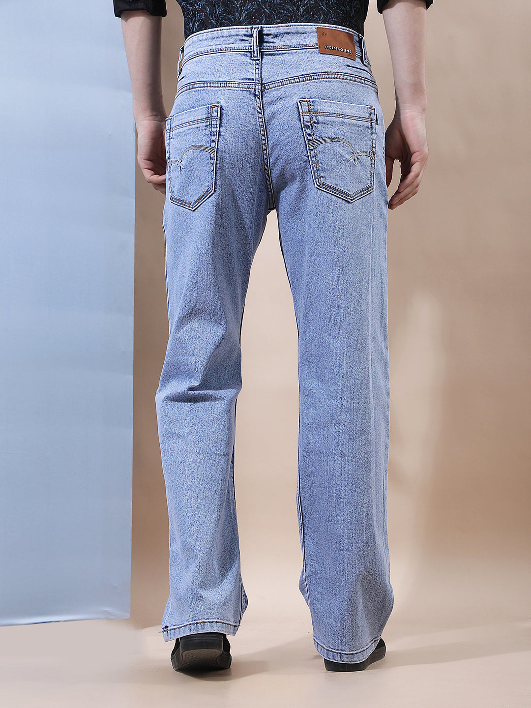 Sky Blue Baggy Jeans