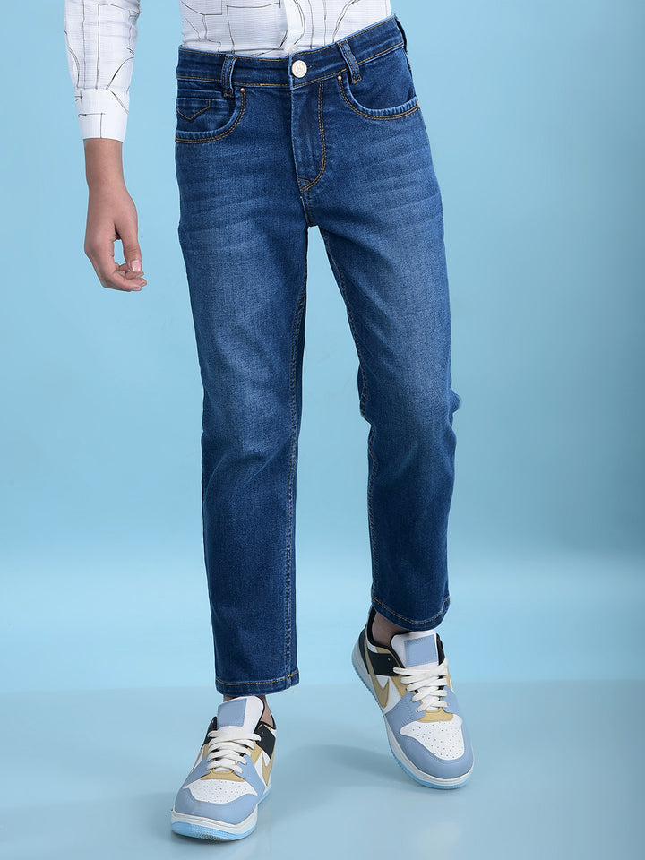 Blue Straight Jeans