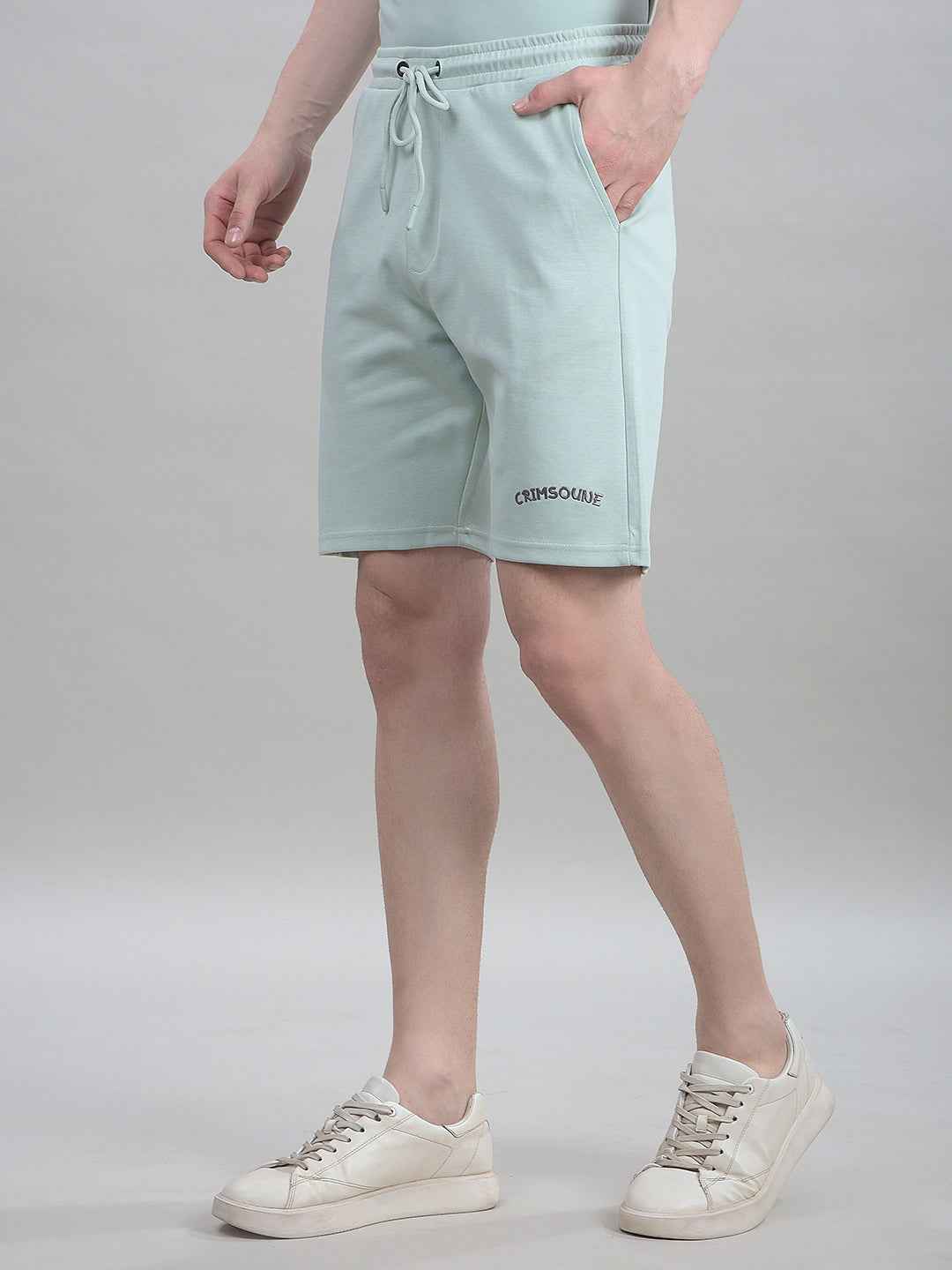 Green Casual Shorts
