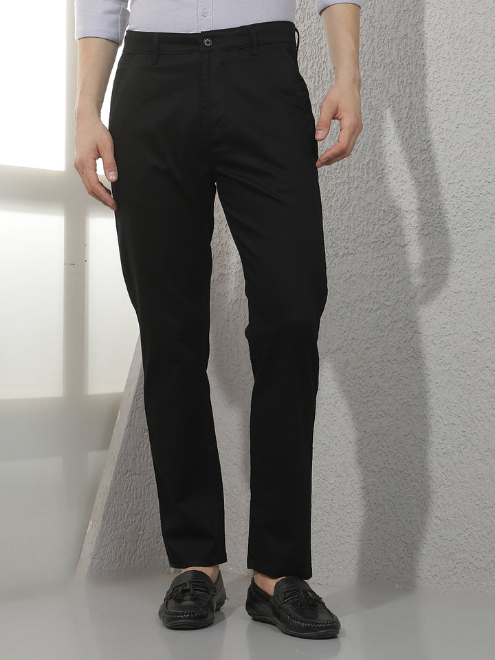 Shadow Straight Black Trousers