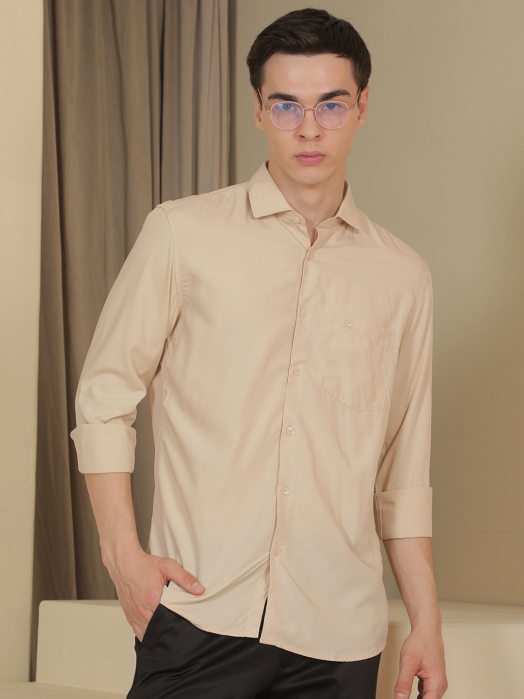 Sand Beige Modal Shirt
