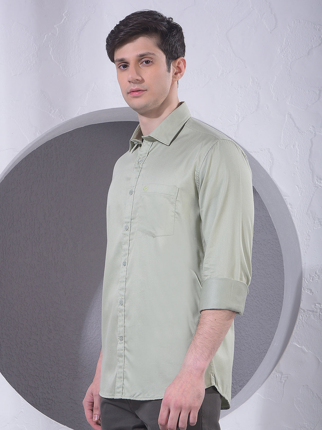 Everyday Green Casual Shirt