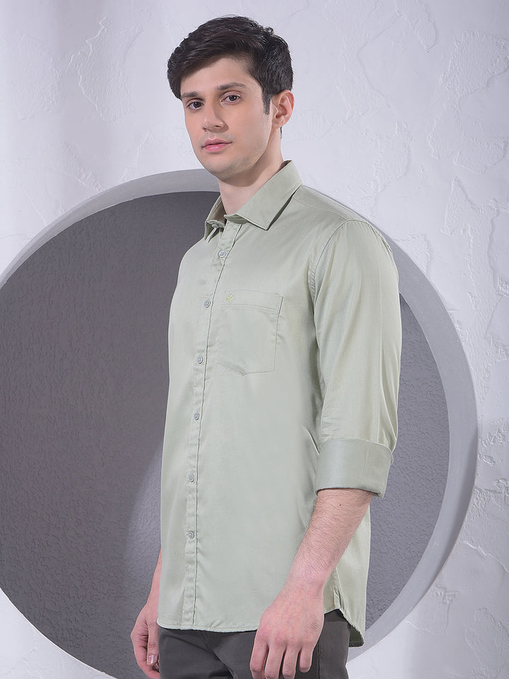 Everyday Green Casual Shirt