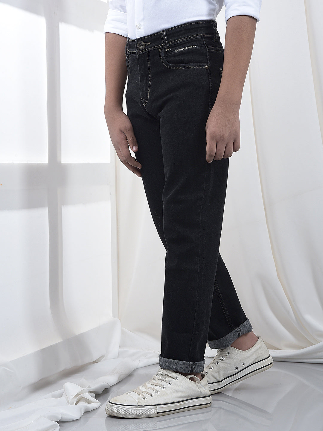 Dapper Black Straight Jeans