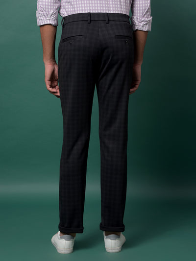 Dreamy Black Checked Trousers