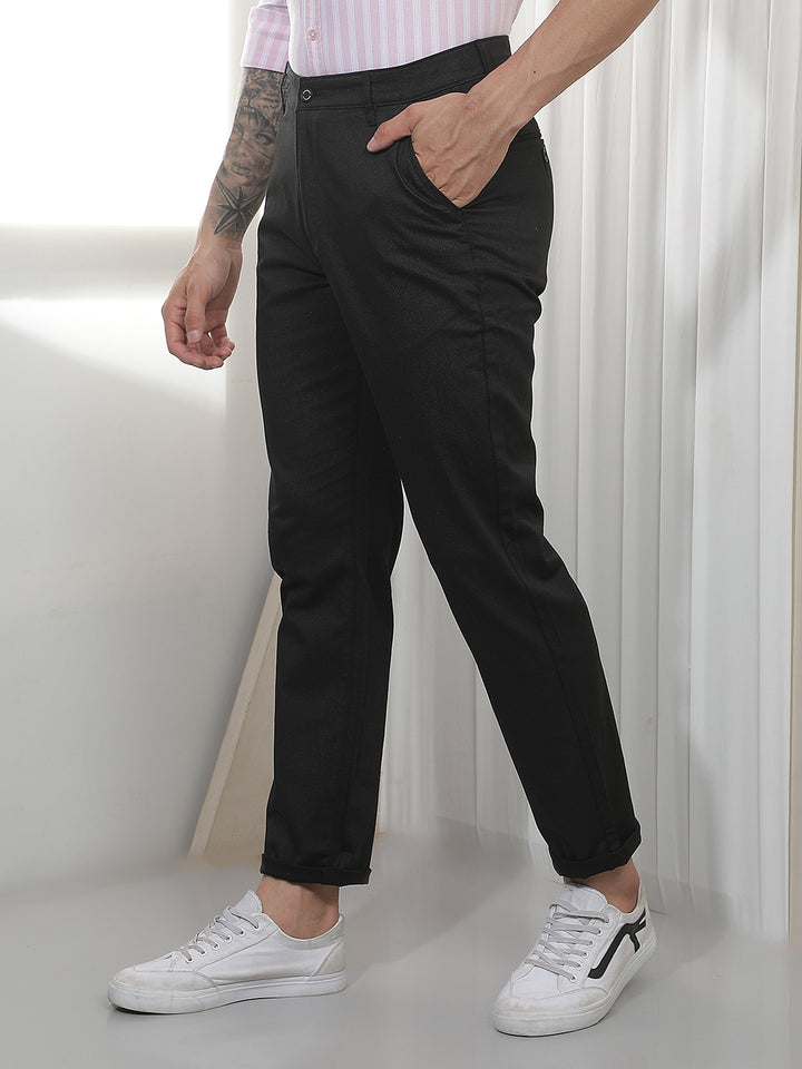 Classic Black Casual Trousers