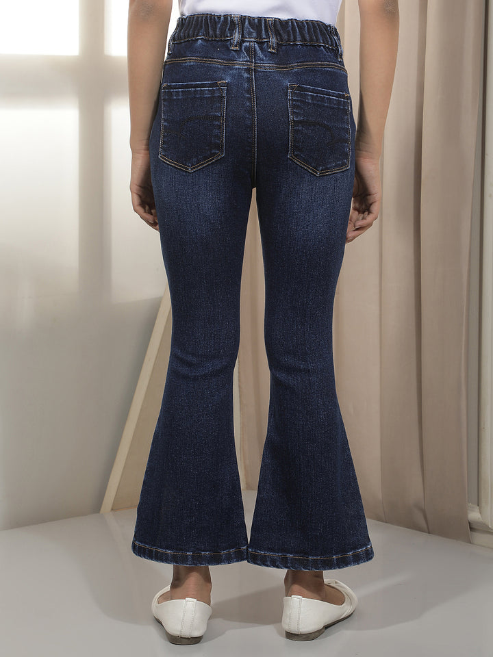 Luxe Azure Blue Bootcut Jeans