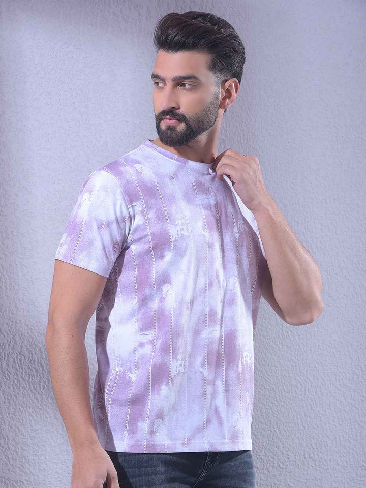 Purple Printed T-Shirt