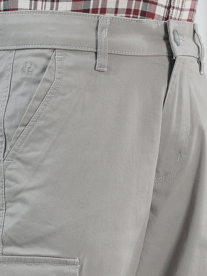 Luxe Fog Grey Cargo Trousers