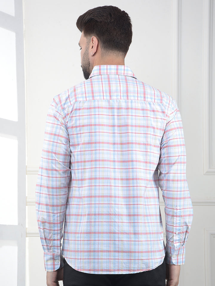 Multi-Color Checked 100% Cotton Shirt