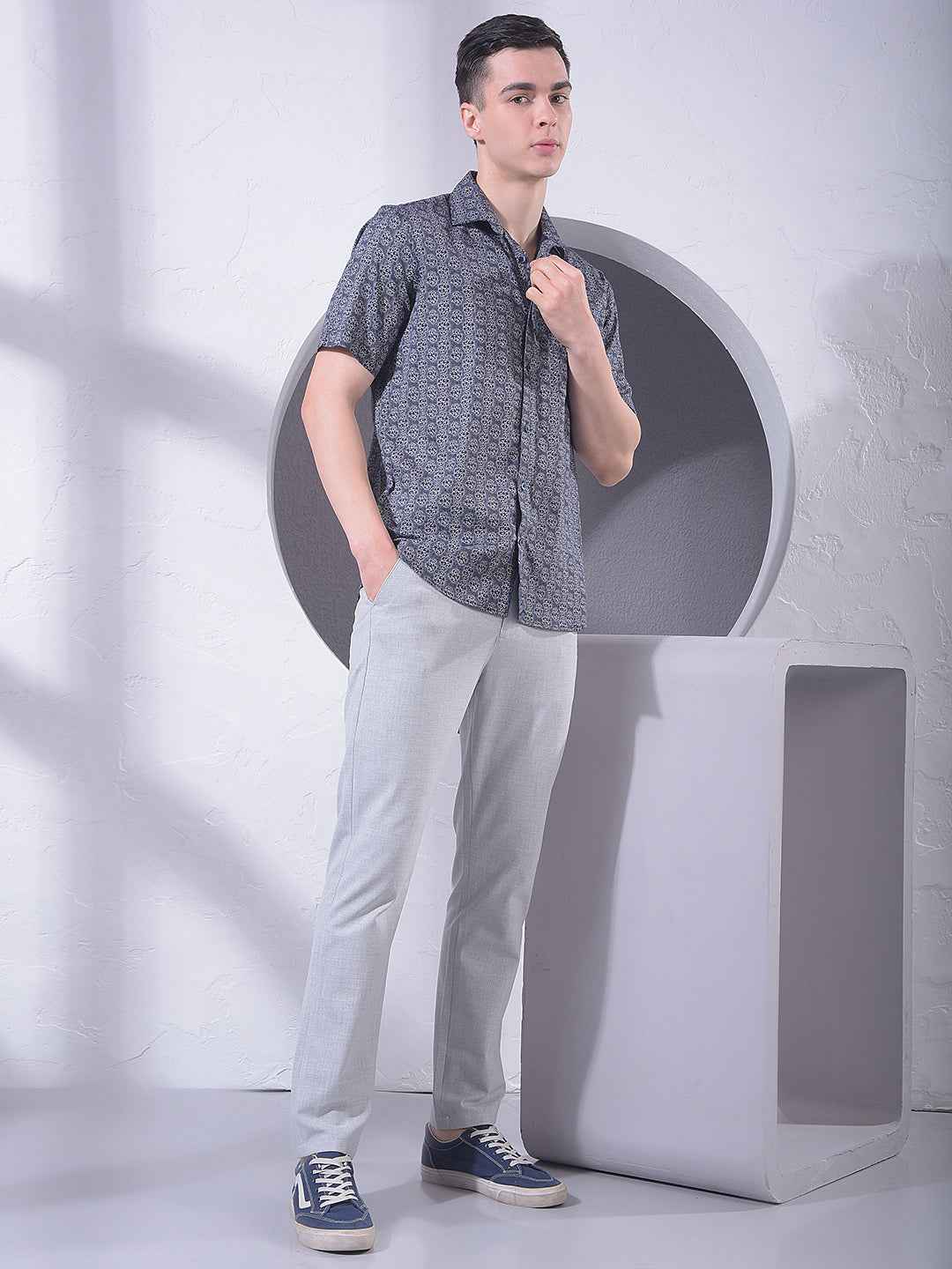 Black Graphic Print Shirt