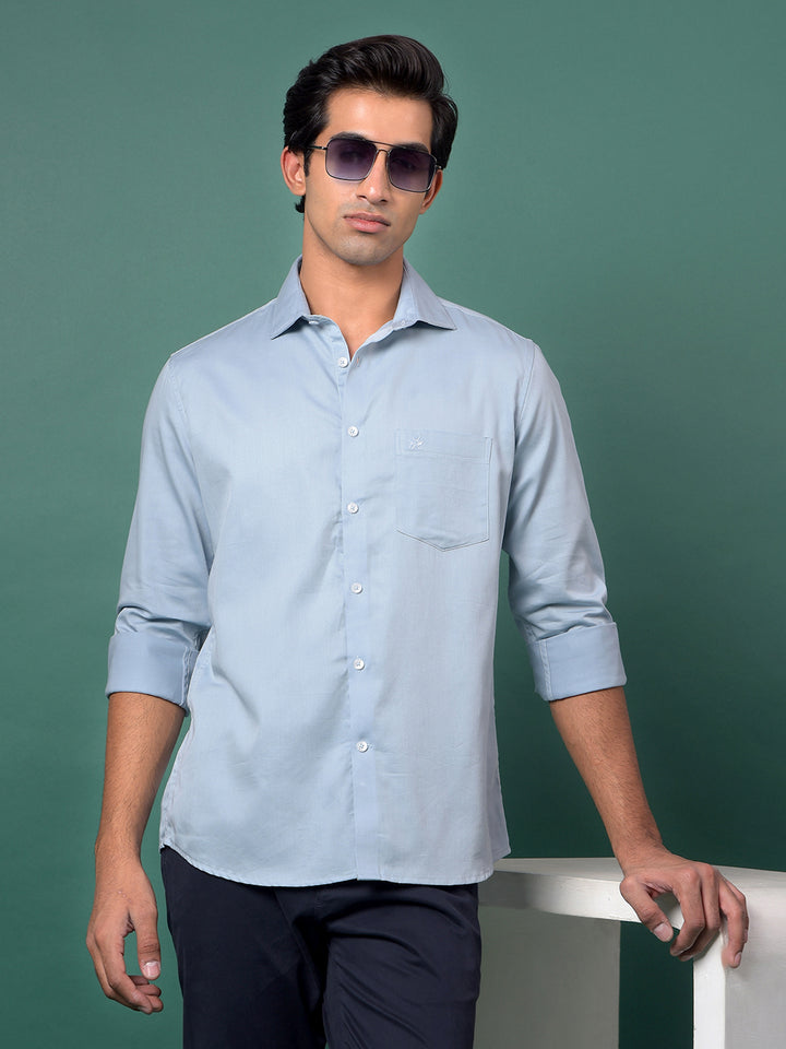 Edgy Blue Shirt