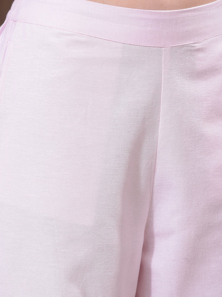 Modern Coral Pink Straight Pant