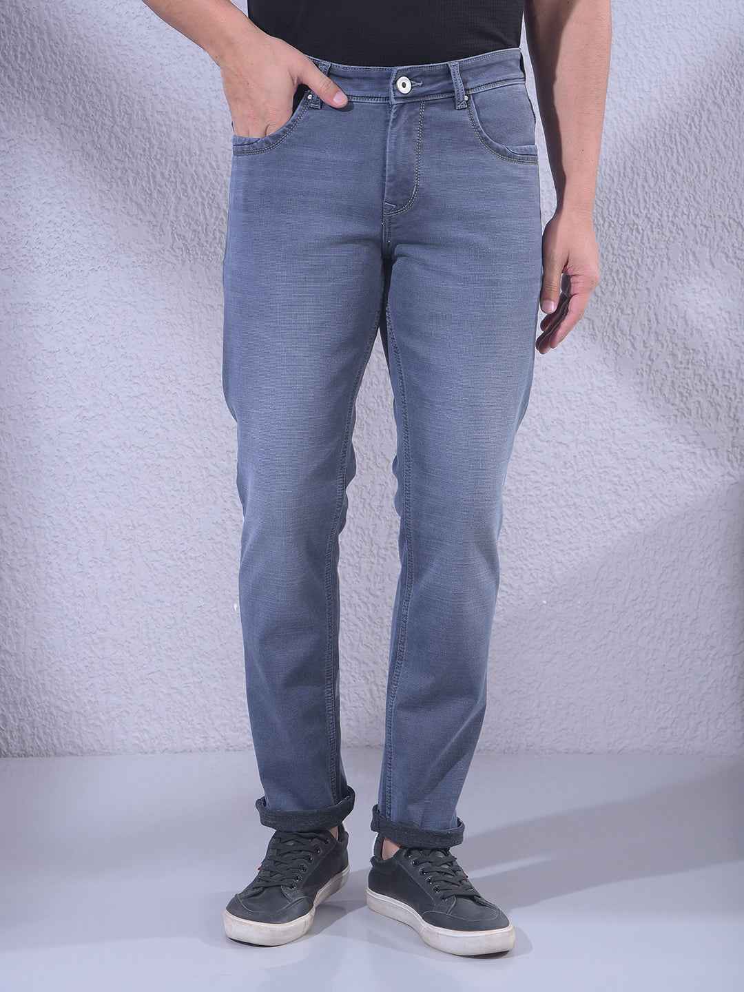 Stylish Light Blue Stretch Jeans