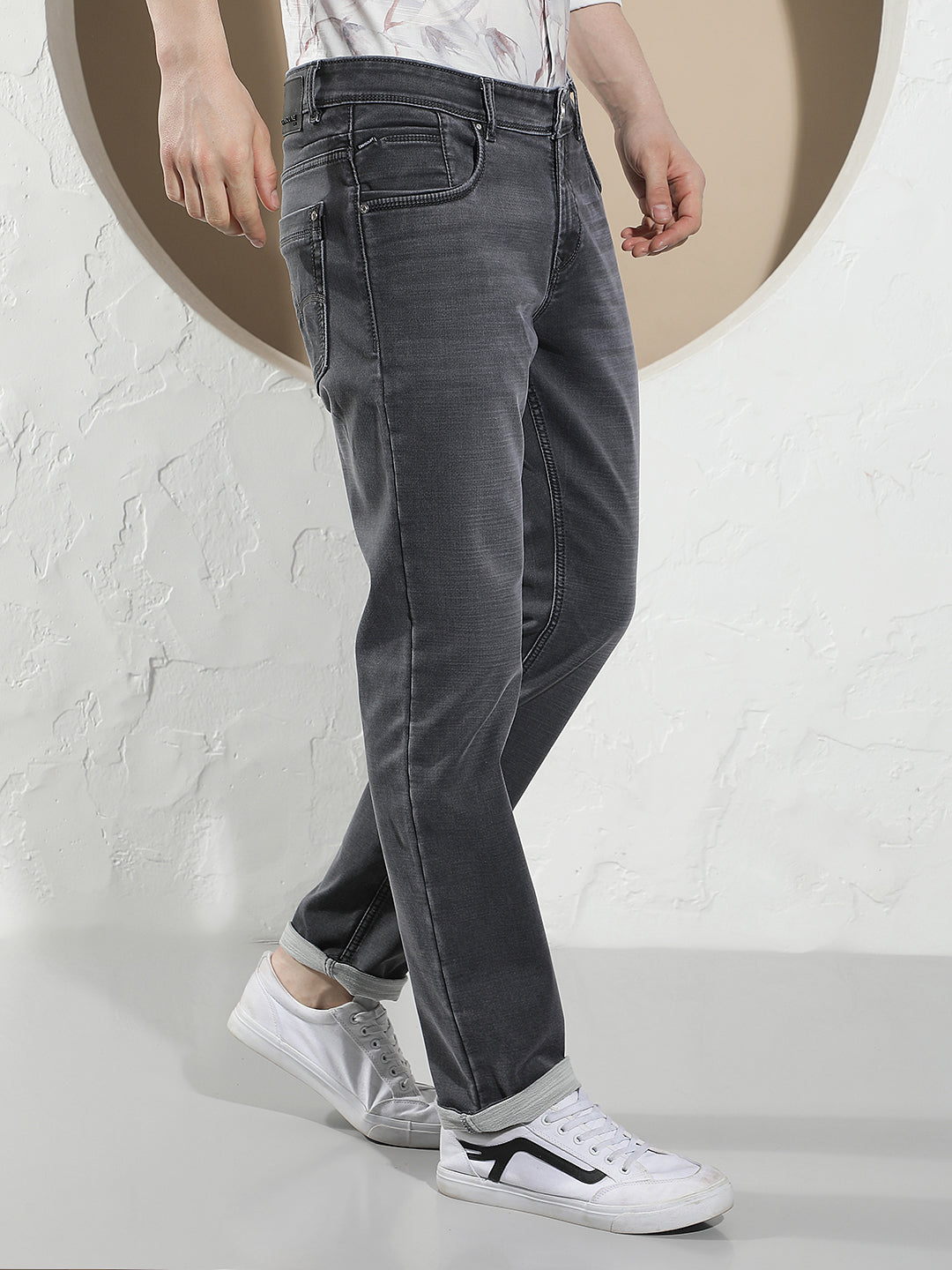 Relaxed Smoke Grey Jeans