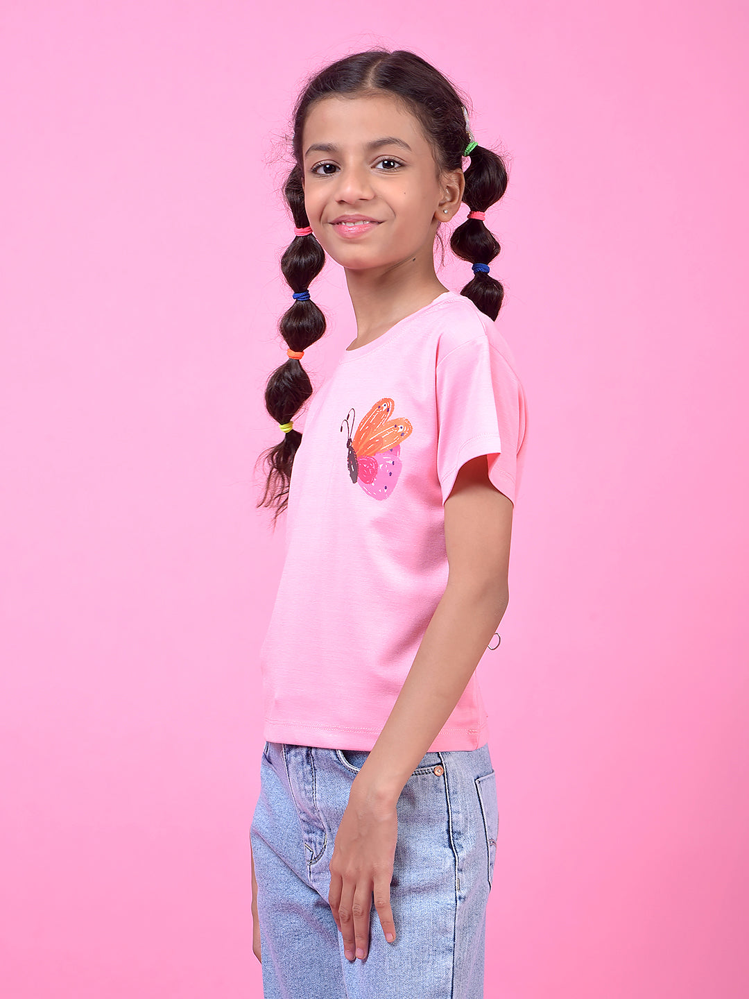 Pink Graphic Print T-Shirt