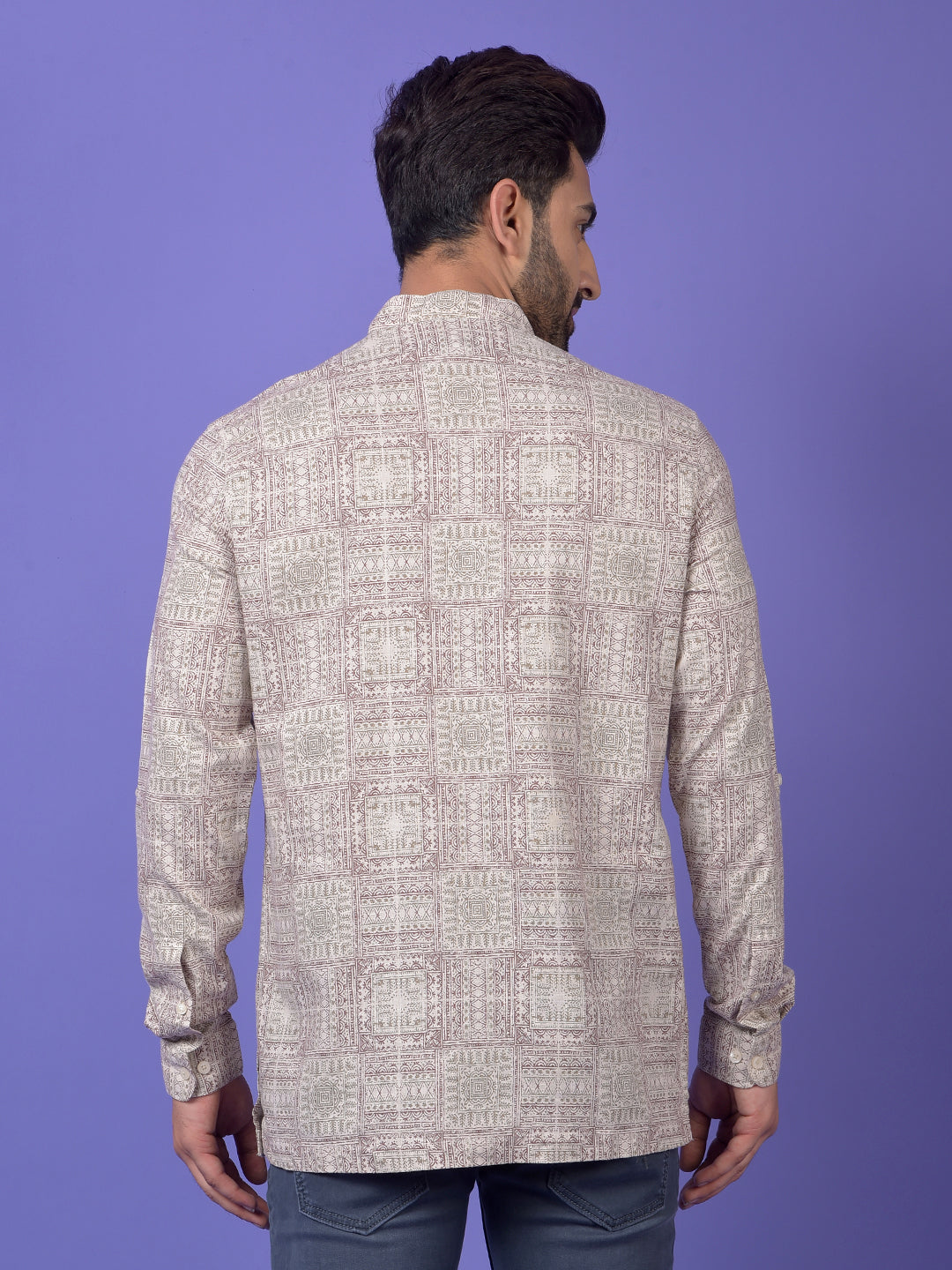 Olive Printed Kurta