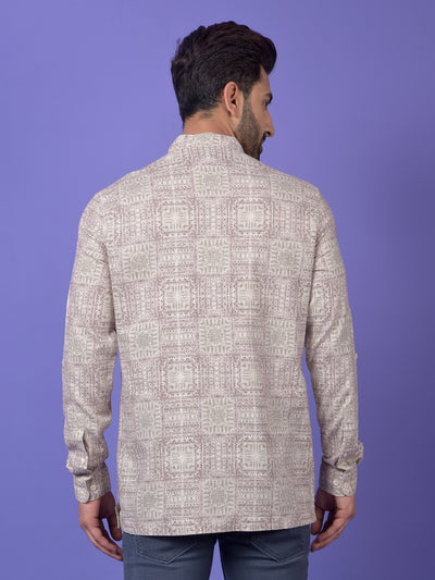 Olive Printed Kurta