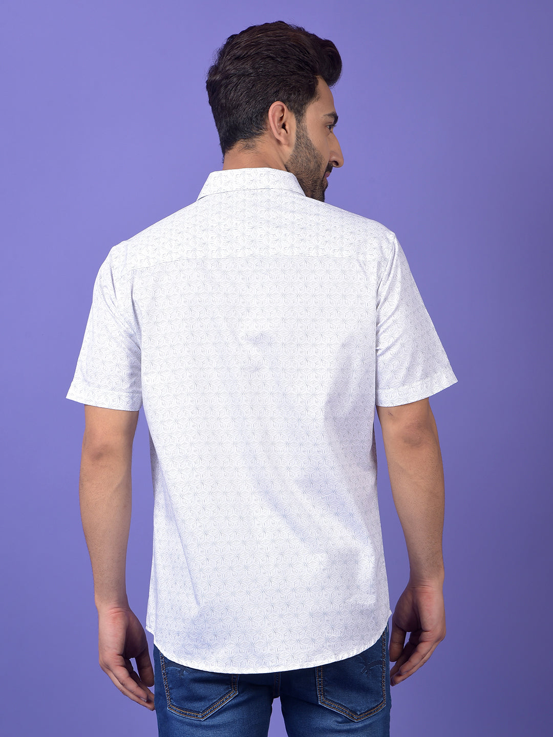 White Printed Shirt