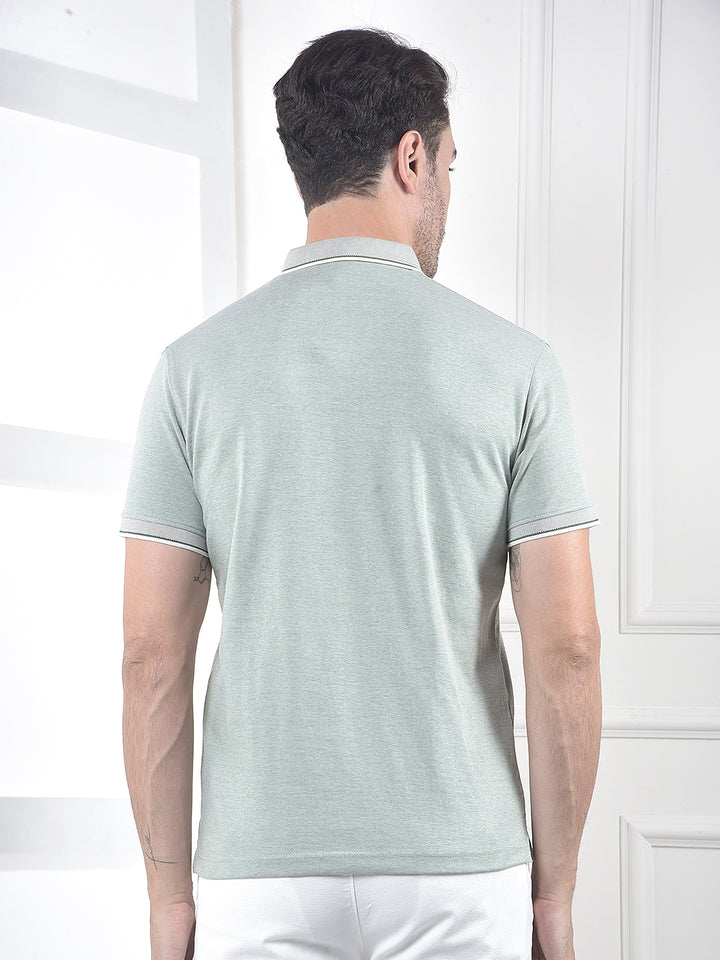 Green Polo Neck T-Shirt