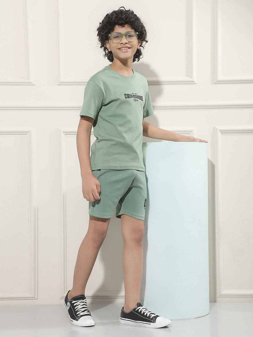 Green Typographic 100% Cotton T-Shirt