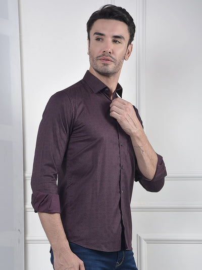Contemporary Brown Graphic Shirt