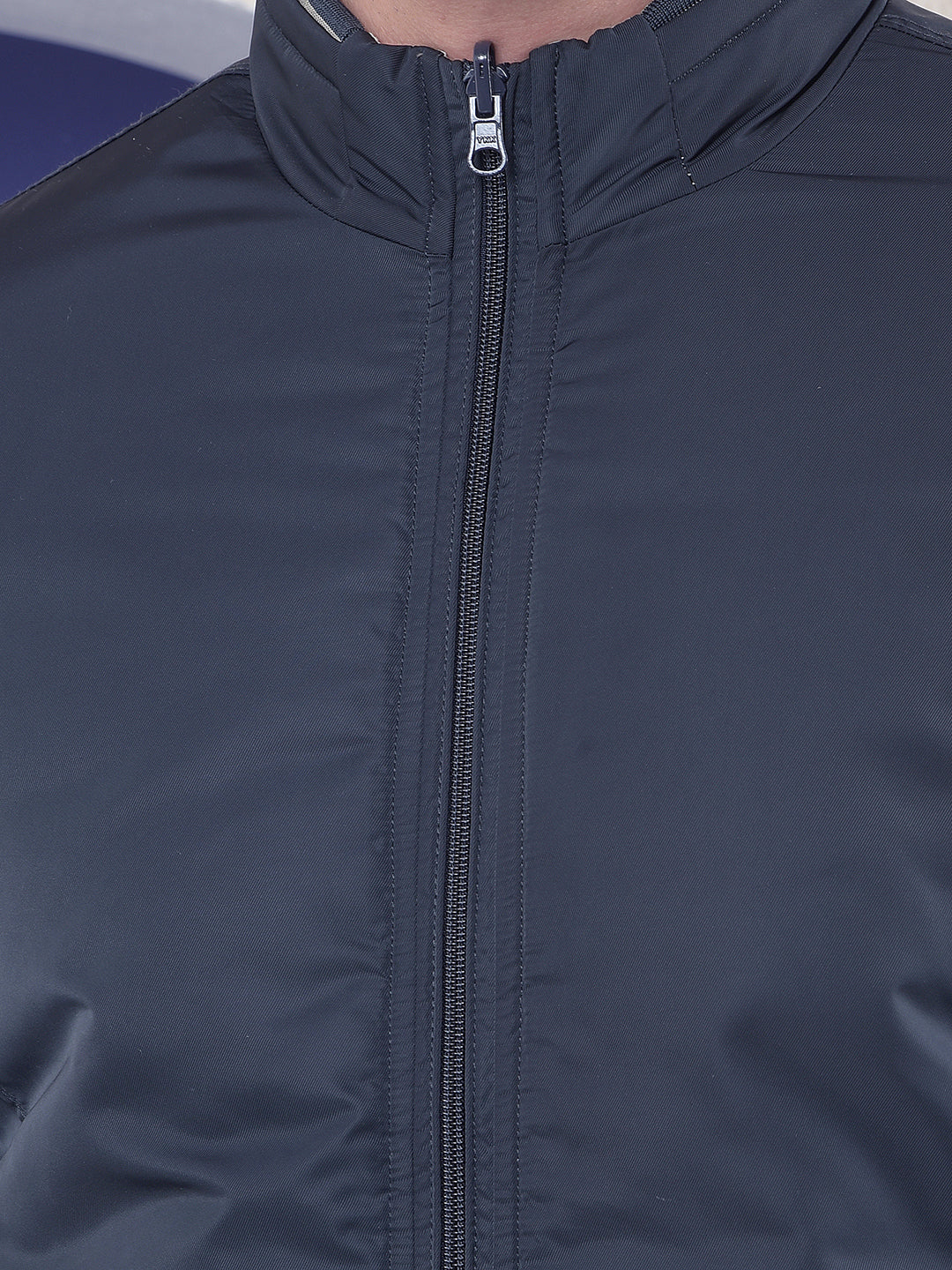 Pulse Navy Reversible Bomber Zip Jacket.
