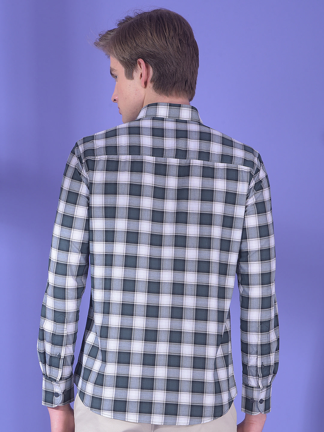 Everyday Grey Checked 100% Cotton Shirt