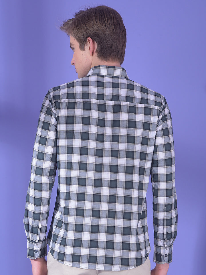 Everyday Grey Checked 100% Cotton Shirt