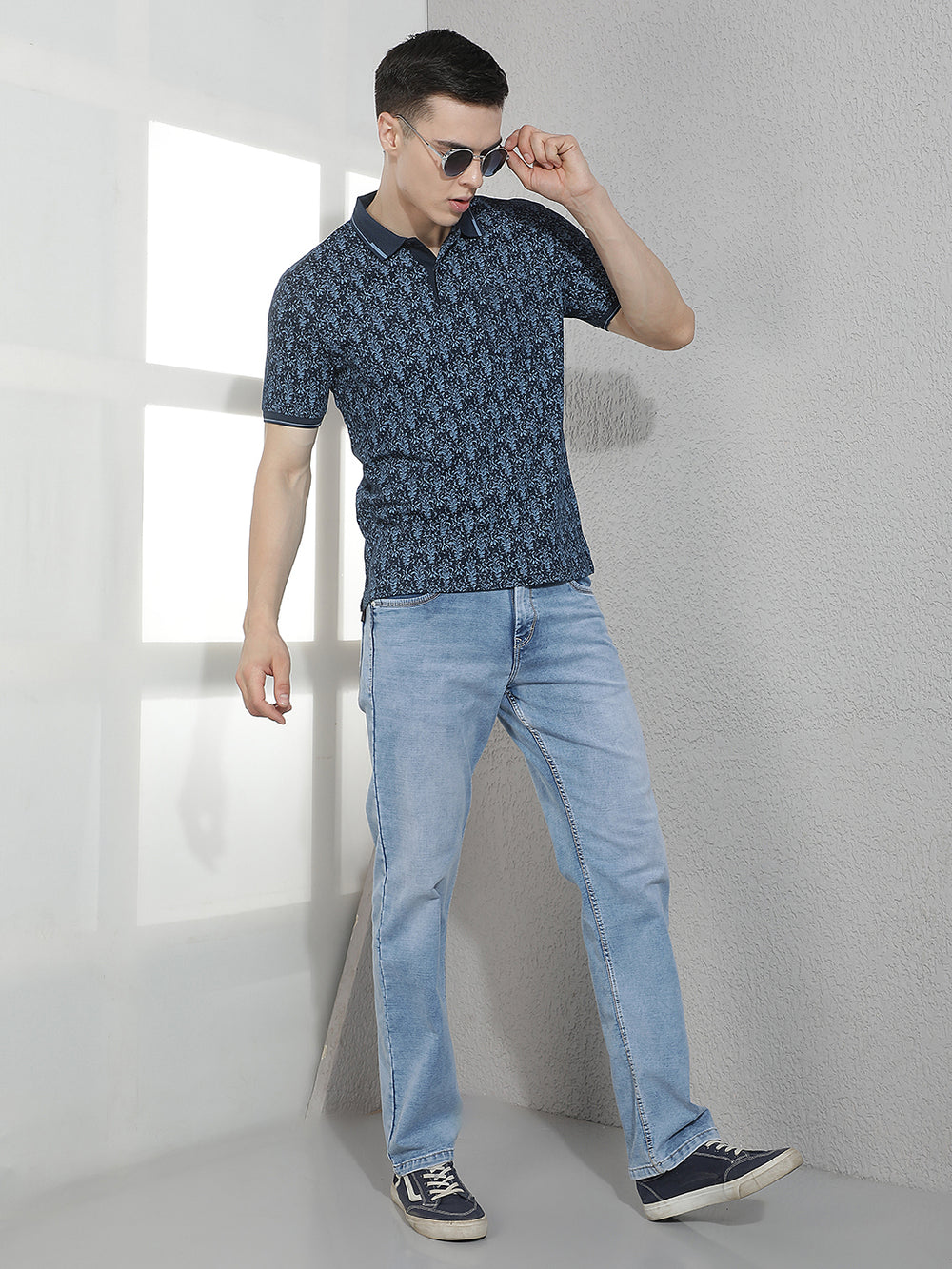 Trendy Sky Blue Washed Jeans
