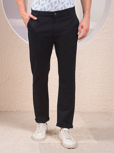 Metrofit Chinos Navy Blue Trousers