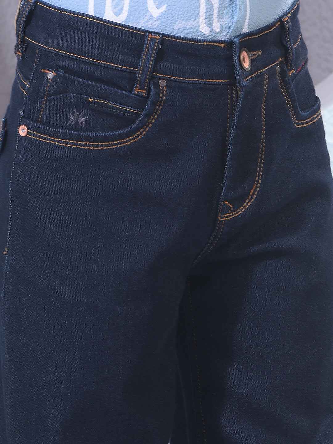 Navy Blue Baggy Jeans